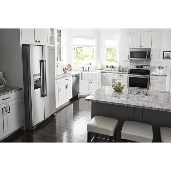 Maytag® Réfrigérateur côte à côte avec distributeur extérieur d’eau et de glaçons - 36 po - 25 pi cu MSS25C4MGZ
