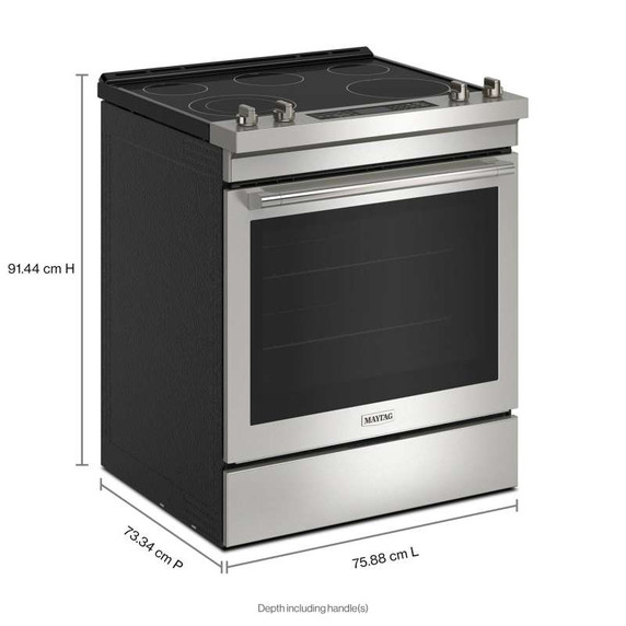 Maytag® Cuisinière électrique coulissante avec friture à air - 30 po - 6.4 pi cu YMES8800PZ