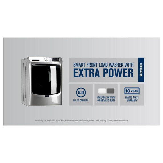 Maytag® Laveuse à chargement frontal intelligente avec fonction Extra Power - 5.8 pi cu MHW8630HC