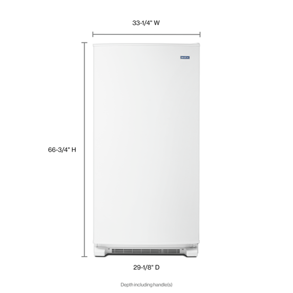 Congélateur vertical sans givre avec éclairage à del, 20 pi³ Maytag® MZF34X20DW