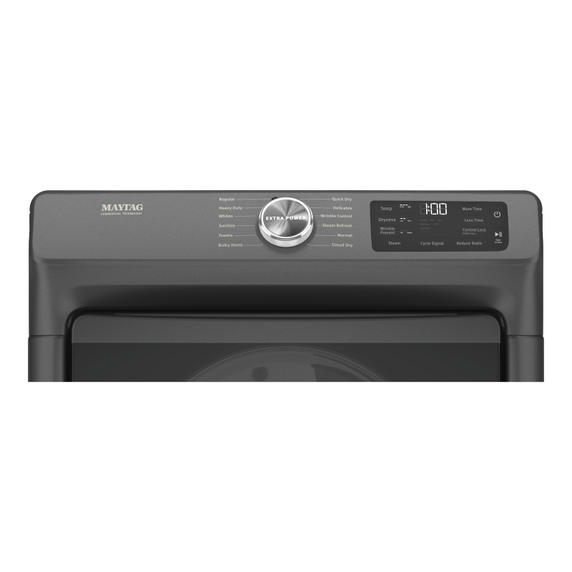 Sécheuse au gaz à chargement frontal avec fonction extra power et cycle de séchage rapide, 7.3 pi cu Maytag® MGD6630MBK