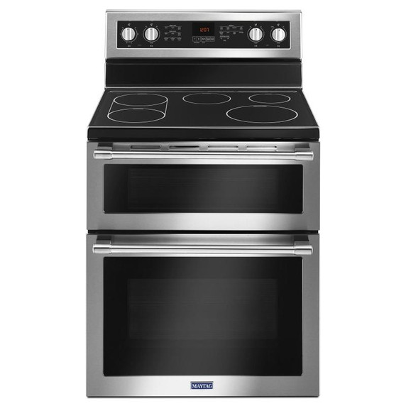 Maytag® Cuisinière électrique à four double et convection véritable - 30 po - 6.7 pi cu YMET8800FZ Maytag® Cuisinière électrique à four double et convection véritable - 30 po - 6.7 pi cu YMET8800FZ