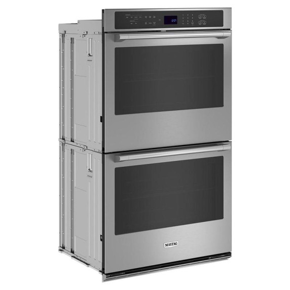 Maytag® Four mural double avec friture à air et panier - 27 po - 8,6 pi cu MOED6027LZ