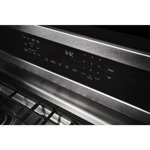 Kitchenaid® Cuisinière au gaz à convection avec 5 brûleurs - 30 po KFGG500ESS