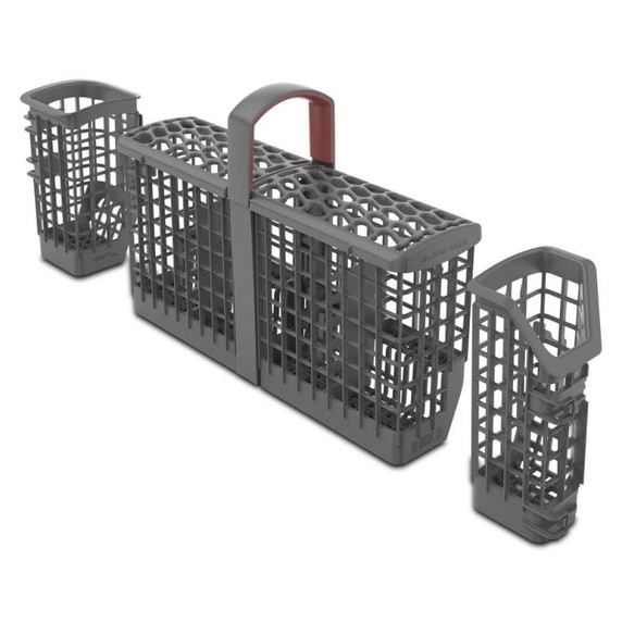 Kitchenaid® Lave-vaisselle à deux paniers prêt pour le panneau de recouvrement affleurant avec système de séchage à porte entrouverte - 44 dBA KDTF324PPA