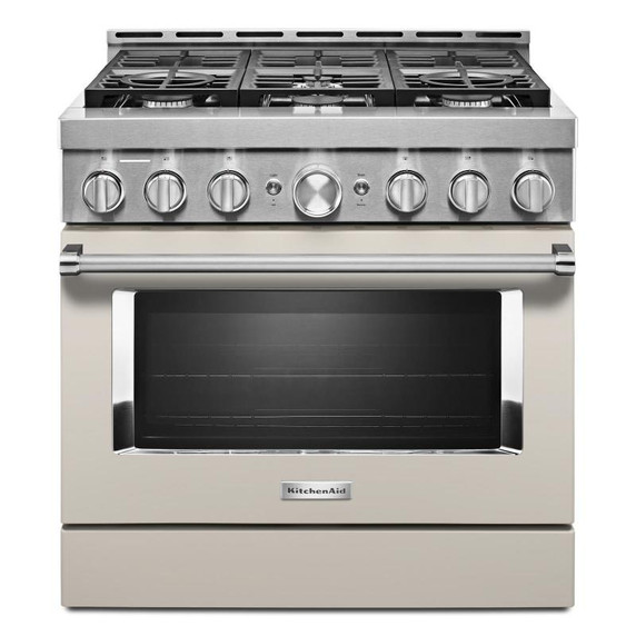 Cuisinière commerciale intelligente au gaz KitchenAid®, 6 brûleurs, 36 po KFGC506JMH