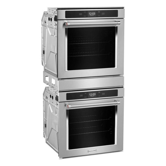 Kitchenaid® Four mural double à convection véritable de 24 po KODC504PPS