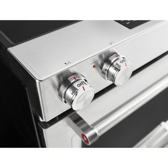 Kitchenaid® Cuisinière électrique à commandes frontales à convection avec 5 éléments - 30 po YKSEG700ESS