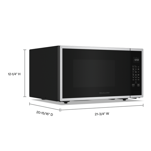 Micro-ondes de comptoir de 1,5 pi3 de KitchenAid® avec mode de friture à air  KMCS522PPS