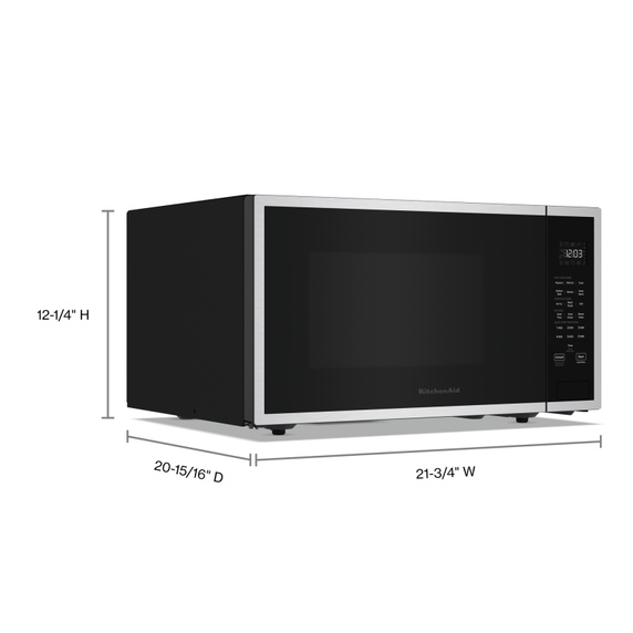 Micro-ondes de comptoir de 1,5 pi3 de KitchenAid® avec mode de friture à air  KMCS522PPS