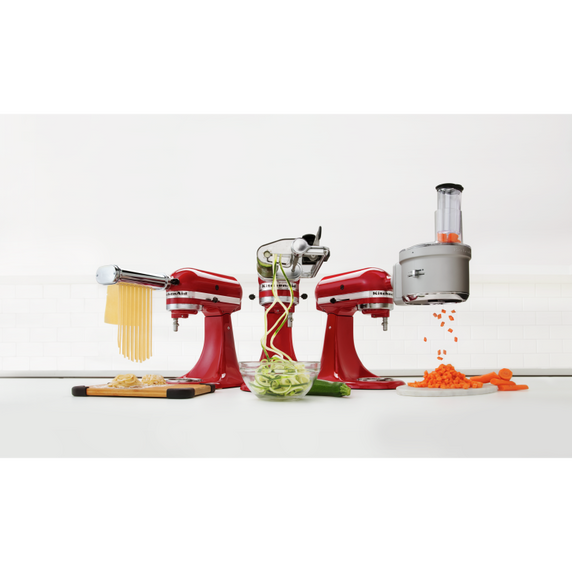 Accessoire robot culinaire avec ensemble de tranchage en dés de style commercial. KitchenAid® KSM2FPA