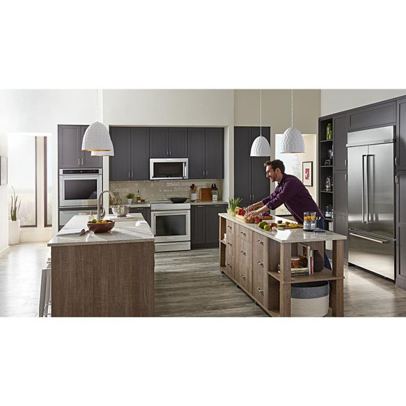 Kitchenaid® Réfrigérateur encastré à portes françaises en acier inoxydable avec design intérieur platine - 24.2 pi cu - 42 po KBFN502ESS Kitchenaid® Réfrigérateur encastré à portes françaises en acier inoxydable avec design intérieur platine - 24.2 pi cu - 42 po KBFN502ESS