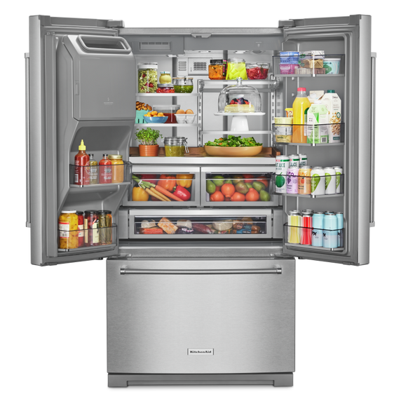 Réfrigérateur à portes françaises et profondeur standard - 26.8 pi cu KitchenAid® KRFF577KPS