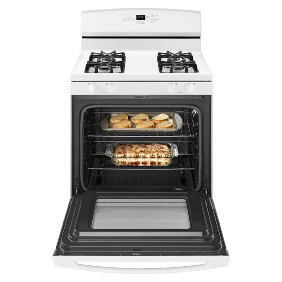 Cuisinière au gaz Amana® avec option d’autonettoyage, 30 po AGR6603SFW
