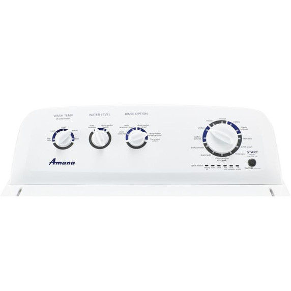 Amana® Laveuse à chargement vertical avec agitateur haute efficacité à double action, 4.4 pi3 NTW4519JW