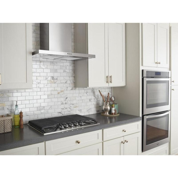 Whirlpool® Hotte de cuisine murale plate en acier inoxydable - 30 po WVW57UC0FS