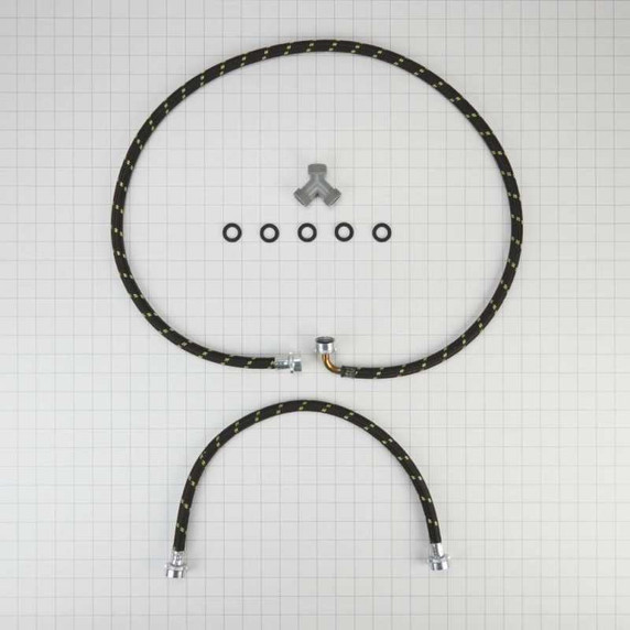 Trousse de tuyau pour sécheuse à vapeur - (1) tuyau de 2 pi, (1) tuyau de 5 pi W10623830