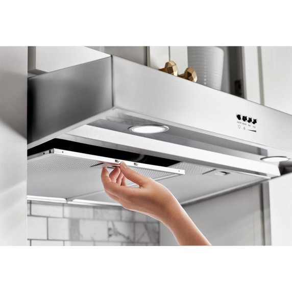 Whirlpool® Hotte de cuisinière avec filtres à graisse lavables au lave-vaisselle - 30 po WVU37UC0FS