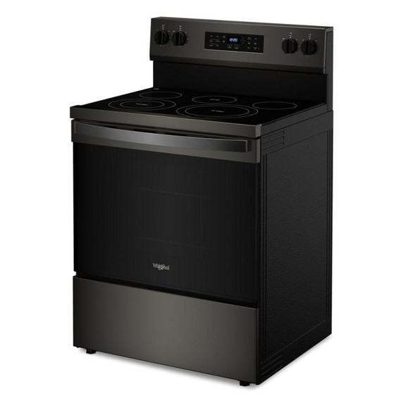 Whirlpool® Cuisinière électrique Energy Star avec cuisson à air, friture à air sans préchauffage et nettoyage automatique - 30 po YWFES5030RV