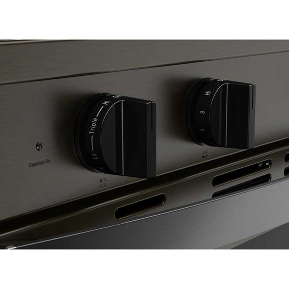 Whirlpool® Cuisinière électrique intelligente de 30 pouces avec technologie de cuisson à air, revêtement WipeClean™, auto-nettoyage/netoyage à la vapeur, préchauffage à grande vitesse et capacité de 5.3 pi cu YWFES7530RV