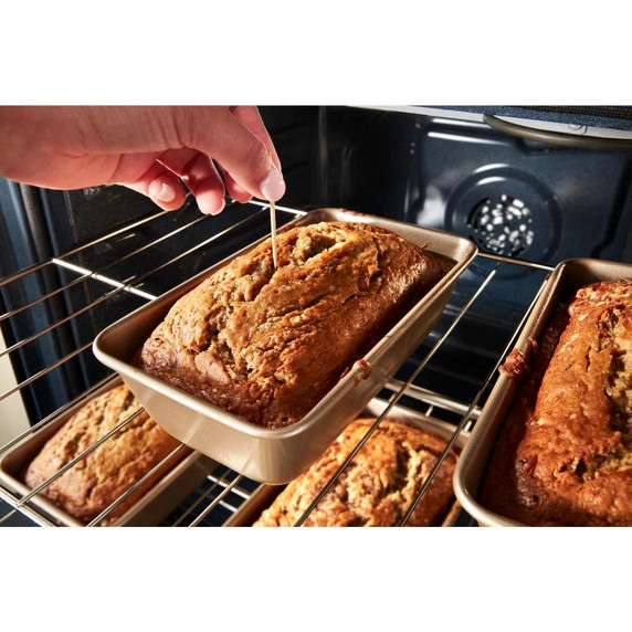 Whirlpool® Cuisinière au gaz intelligente de 30 pouces avec technologie de cuisson à air, auto-nettoyage/netoyage à la vapeur, préchauffage rapide avec capacité de 5.3 pi cu WFGS7530RB