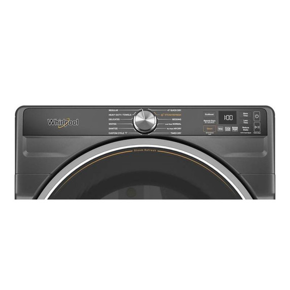 Whirlpool® Sécheuse intelligente électrique certifiée ENERGY STAR® avec options à vapeur de 7.4 pi cu YWED6720RU