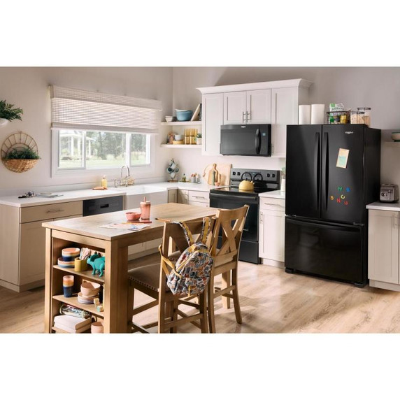 Whirlpool® Réfrigérateur à portes françaises, profondeur de comptoir et congélateur inférieur - 36po - 20picu WRFC2036RB