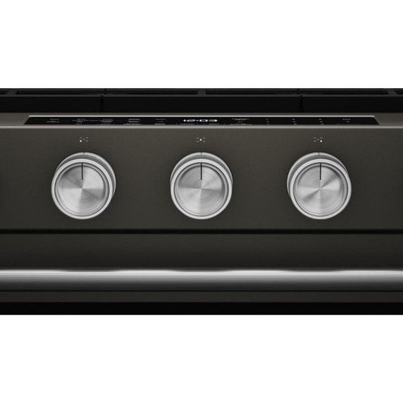 Kitchenaid® Cuisinière au gaz coulissante intelligente avec modes de cuisson à convection et brûleur 2 en 1 - 5 pi cu KSGS530SBE