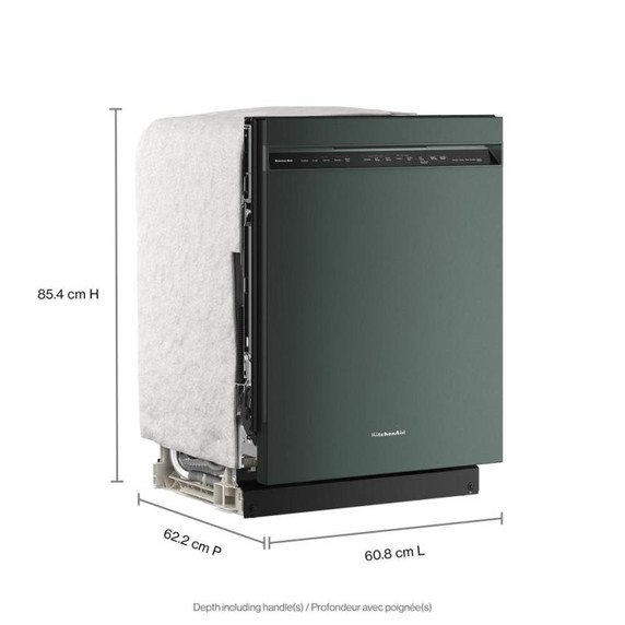Kitchenaid® Lave-vaisselle à troisième panier avec Max Jets™ à 360 ° et système de séchage ProDry™ - 44 dBA KDFS424SJP