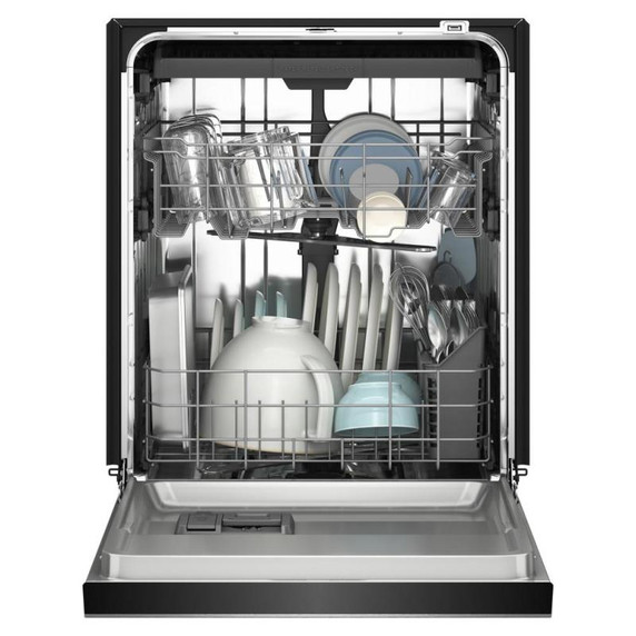 Kitchenaid® Lave-vaisselle à troisième panier à ustensiles avec plus de 30 jets de lavage à couverture totale - 47 dBA KDFS224SBL