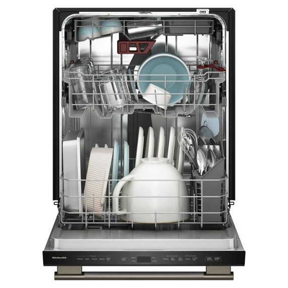 Kitchenaid® Lave-vaisselle à troisième panier avec plus de 40 jets de lavage à couverture totale - 41 dBA KDTS324SBE