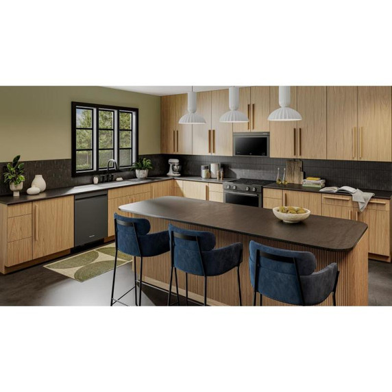 Kitchenaid® Lave-vaisselle à troisième panier avec Max Jets™ à 360° et système de séchage avancé ProDry™ - 44 dBA KDPS624SBE