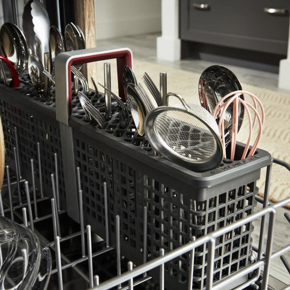 Kitchenaid® Lave-vaisselle à troisième panier avec Max Jets™ à 360° et système de séchage avancé ProDry™ et éclairage à DEL ultra vif - 44 dBA KDPS724SJP