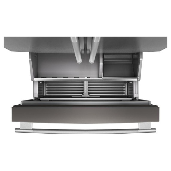 Kitchenaid® Réfrigérateur à portes françaises et profondeur de comptoir avec distributeur intérieur - 24 pi cu et 26 po KRFC236SPS