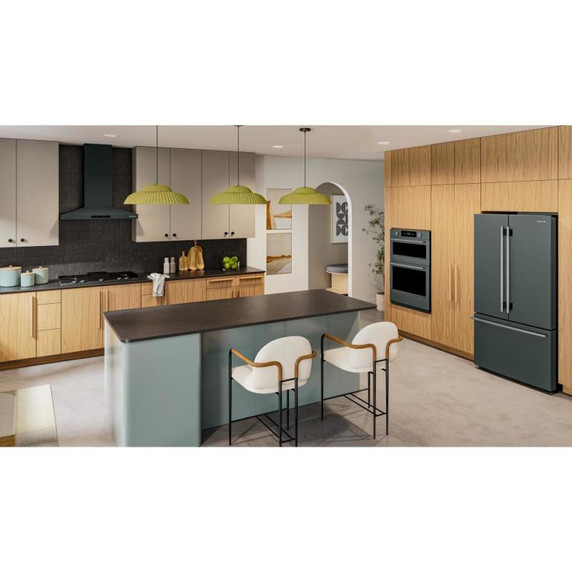 Kitchenaid® Réfrigérateur à portes françaises et profondeur de comptoir avec distributeur intérieur - 24 pi cu et 26 po KRFC236SJP