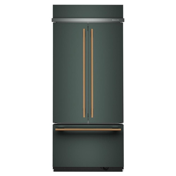 Kitchenaid® Réfrigérateur encastré à congélateur inférieur avec intérieur platine - 36 po - 20.8 pi cu KBFN536SJP