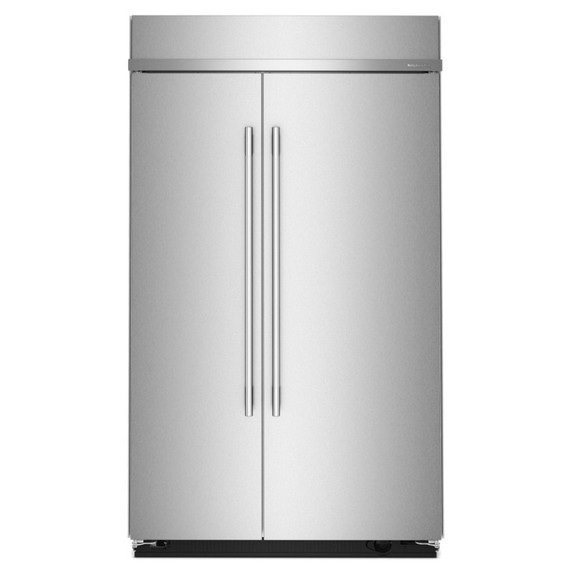 Kitchenaid® Réfrigérateur côte à côte encastré avec intérieur platine - 48 po - 30 pi cu KBSN748SPS