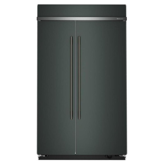 Kitchenaid® Réfrigérateur côte à côte encastré avec intérieur platine - 48 po - 30 pi cu KBSN748SJP