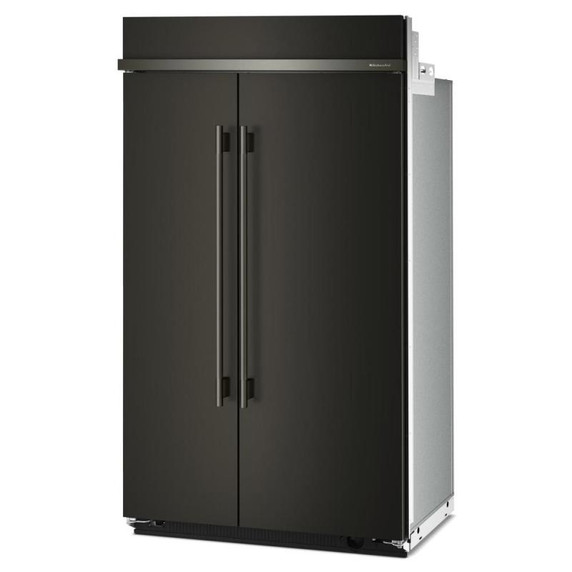 Kitchenaid® Réfrigérateur côte à côte encastré avec intérieur platine - 48 po - 30 pi cu KBSN748SBE