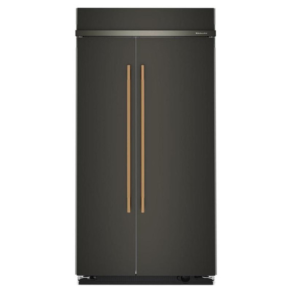 Kitchenaid® Réfrigérateur côte à côte encastré avec intérieur platine - 42 po - 25.5 pi cu KBSN742SBE