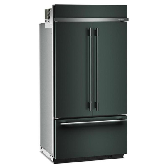 Kitchenaid® Réfrigérateur à portes françaises et congélateur inférieur avec intérieur platine - 42 po - 24.2 pi cu KBFN542SJP