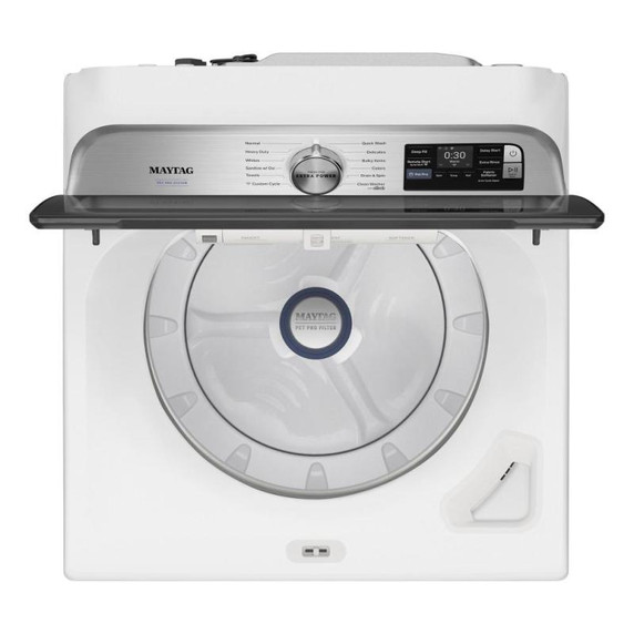 Maytag® Laveuse à chargement vertical Animal Pet Pro avec agitateur, option Extra Power et cycle d’assainissement avec Oxi - 6 pi cu MTW7205RW