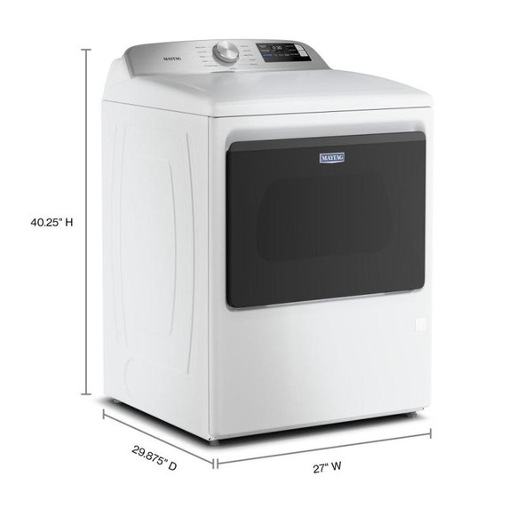 Maytag® Sécheuse au gaz avec fonction Extra Power et détection d’humidité perfectionnée, 7,4 pi cu MGD6205RW