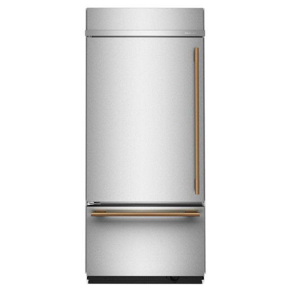 Kitchenaid® Réfrigérateur encastré à congélateur inférieur avec intérieur platine - 36 po - 20.8 pi cu KBBL336SPS