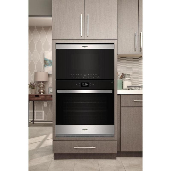 Whirlpool® Four à micro-ondes intelligent multifonctionnel encastré avec friture à air de 1.1 pi cu - 900 watts YWMBT7030SZ