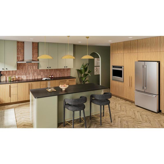 Kitchenaid® Réfrigérateur à portes françaises avec distributeur d’eau et de glaçons intérieur - 31 pi cu KRFF336SPS