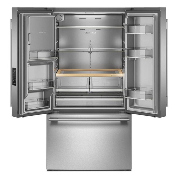 Kitchenaid® Réfrigérateur à portes françaises avec distributeur d’eau et de glaçons extérieur - 30 pi cu KRFF436SPS