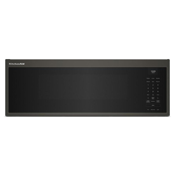 Kitchenaid® Four à micro-ondes à hotte intégrée à profil bas intelligent avec ventilateur double YKMML550RBE