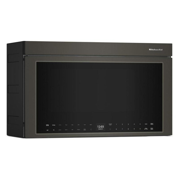 Kitchenaid® Four à micro-ondes à hotte intégrée à fonctions multiples au design encastré affleurant YKMMF530PBE