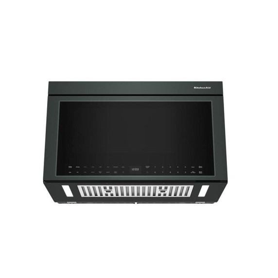 Kitchenaid® Four à micro-ondes à hotte intégrée multifonctions avec modes de capteurs à infrarouges YKMMF730PJP